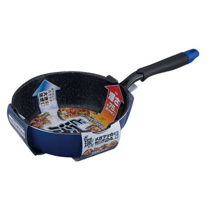 和平フレイズ メガフッカNEO IH対応 フライパン ブルー 24cm RB-2153 1個（ご注文単位1個）【直送品】