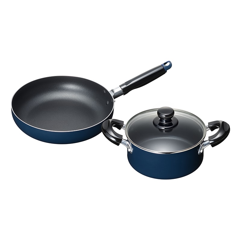 和平フレイズ スティージー2 IH対応両手鍋&フライパン 18cm／24cm MB-2378 1個（ご注文単位1個）【直送品】