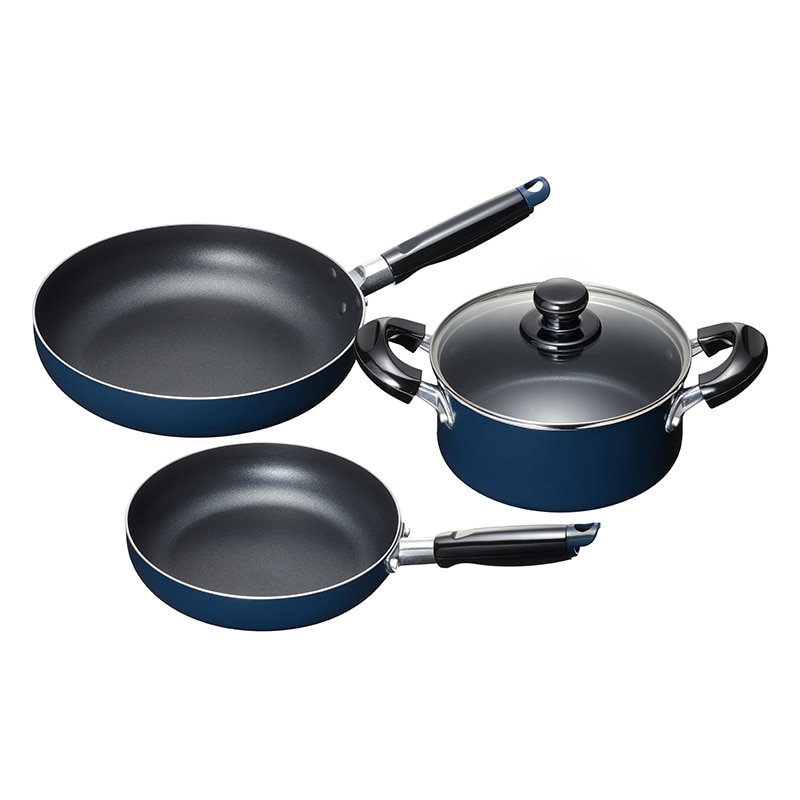 和平フレイズ スティージー2 IH対応両手鍋&フライパン 3点セット MB-2380 1セット(ご注文単位1セット)【直送品】