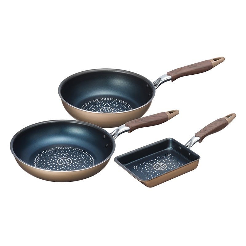 和平フレイズ ブラナーノ2 IH対応玉子焼&フライパン 3点セット MB-2398 1セット（ご注文単位1セット）【直送品】