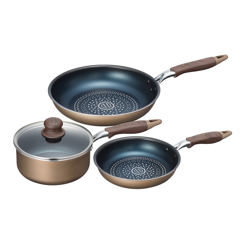 和平フレイズ ブラナーノ2 IH対応片手鍋&フライパン 3点セット MB-2399 1セット（ご注文単位1セット）【直送品】