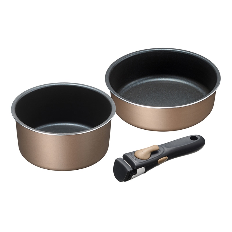 和平フレイズ ブラナーノ2 IH対応着脱ハンドル鍋 2点セット A MB-2438 1セット（ご注文単位1セット）【直送品】