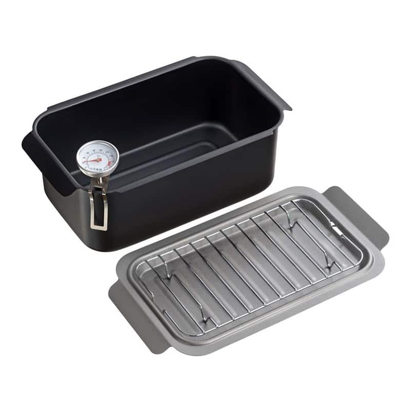 和平フレイズ ポコフリット IH対応 角型揚げ鍋 温度計・アミ付 RB-2701 1個（ご注文単位1個）【直送品】