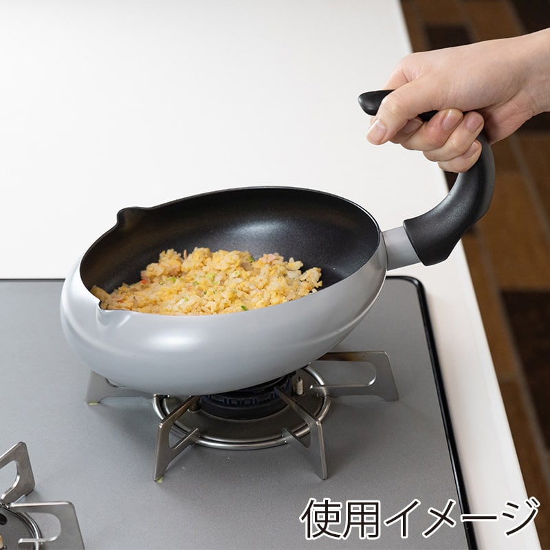 和平フレイズ にゃんこれ IH対応 ねこ型フライパン しっぽ 22cm RB-3127 1個(ご注文単位1個)【直送品】