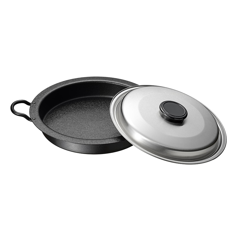 和平フレイズ 燕三 鉄焼肉・餃子鍋 IH対応 26cm ステンレス蓋付 EM-077 1個（ご注文単位1個）【直送品】