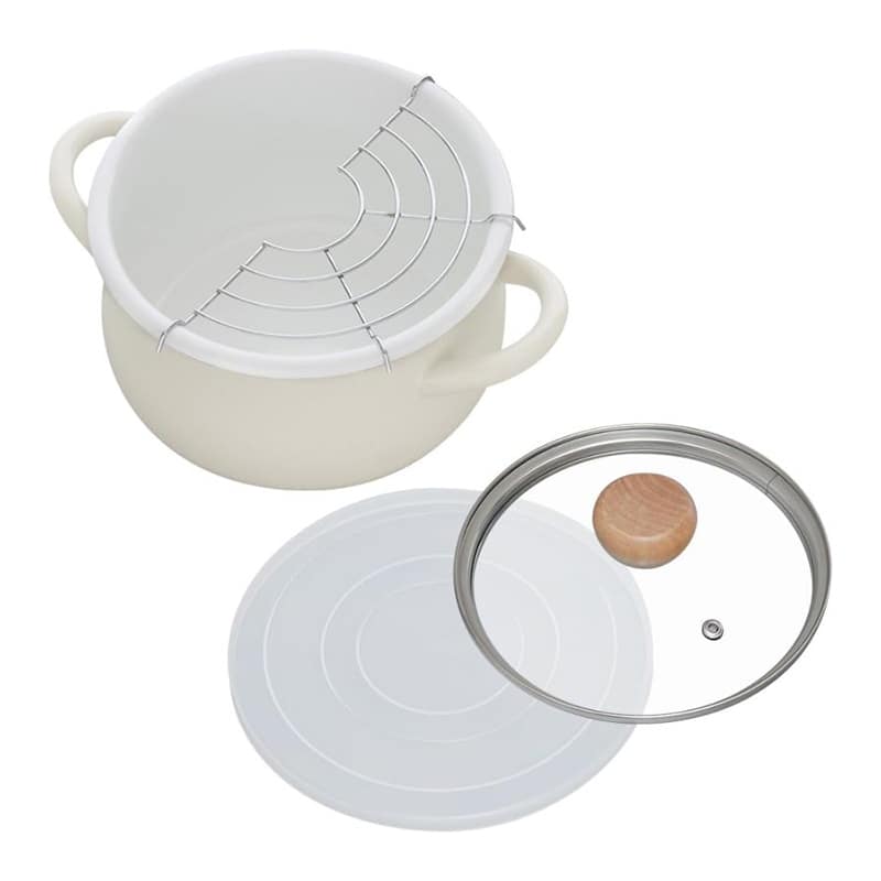 和平フレイズ ストクック IH対応 ホーロークッキングポット 18cm グレー RB-3244 1個（ご注文単位1個）【直送品】