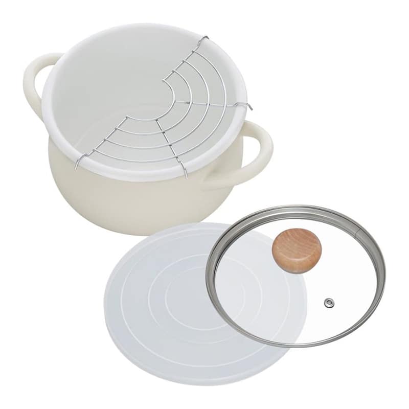 和平フレイズ ストクック IH対応 ホーロークッキングポット 20cm グレー RB-3247 1個(ご注文単位1個)【直送品】