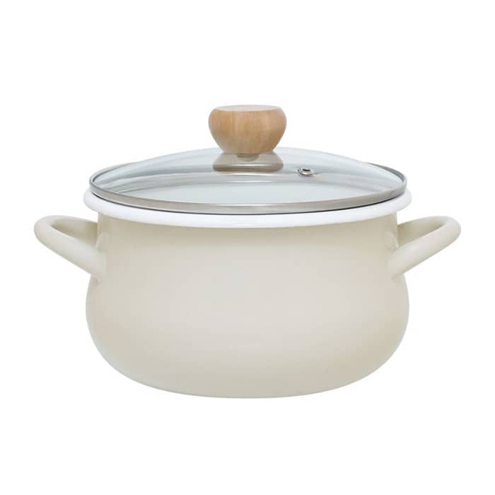 和平フレイズ ストクック IH対応 ホーロークッキングポット 20cm グレー RB-3247 1個(ご注文単位1個)【直送品】