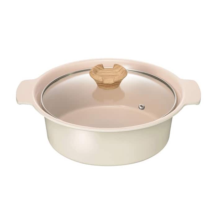 和平フレイズ アルモンデ IH対応 卓上鍋 21cm ホワイト RB-3307 1個（ご注文単位1個）【直送品】