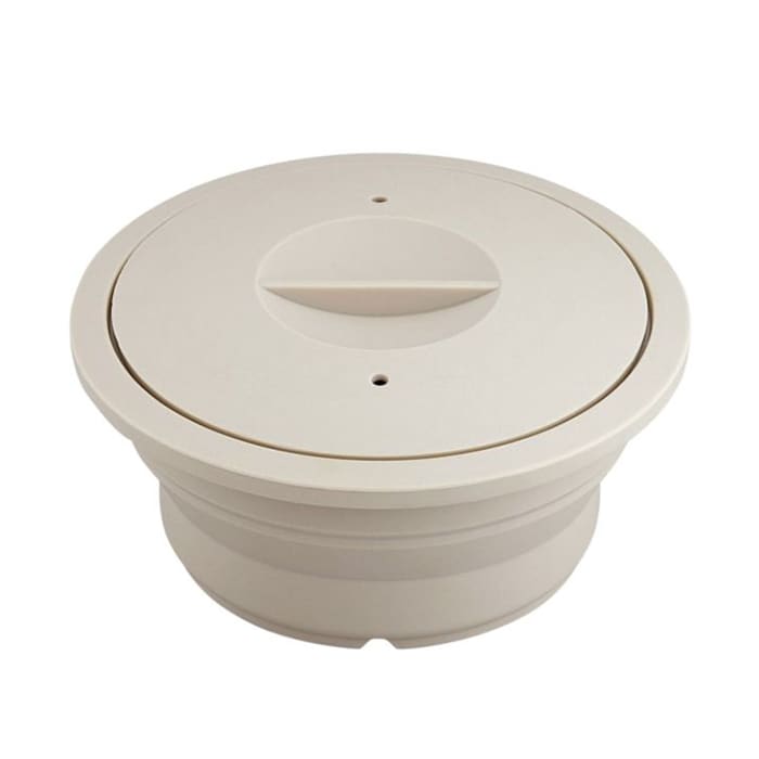 和平フレイズ マジカリーノ 丸型シリコーンスチーマー アイボリー RE-7262 1個（ご注文単位1個）【直送品】