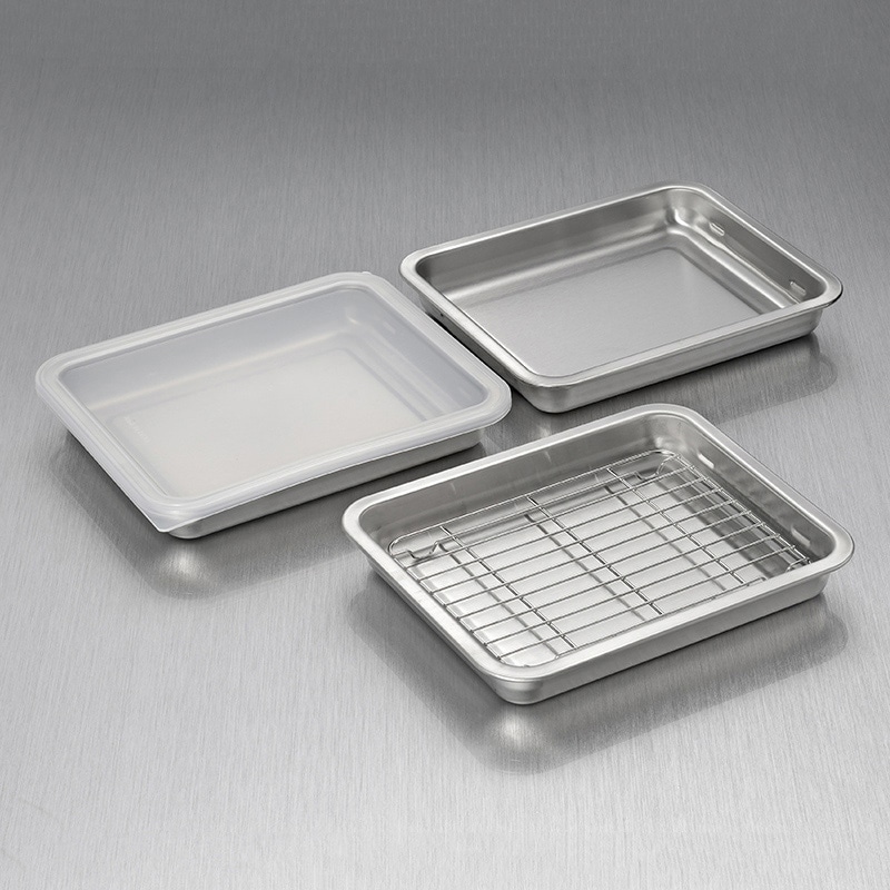 和平フレイズ 燕三 重ねて使えるステンレス角バット 5点セット EM-049 1セット（ご注文単位1セット）【直送品】