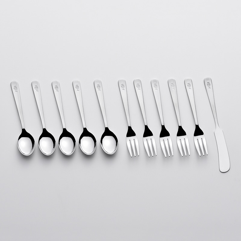 和平フレイズ 燕三 ライラックカトラリー 11Pcsセット EM-061 1セット（ご注文単位1セット）【直送品】