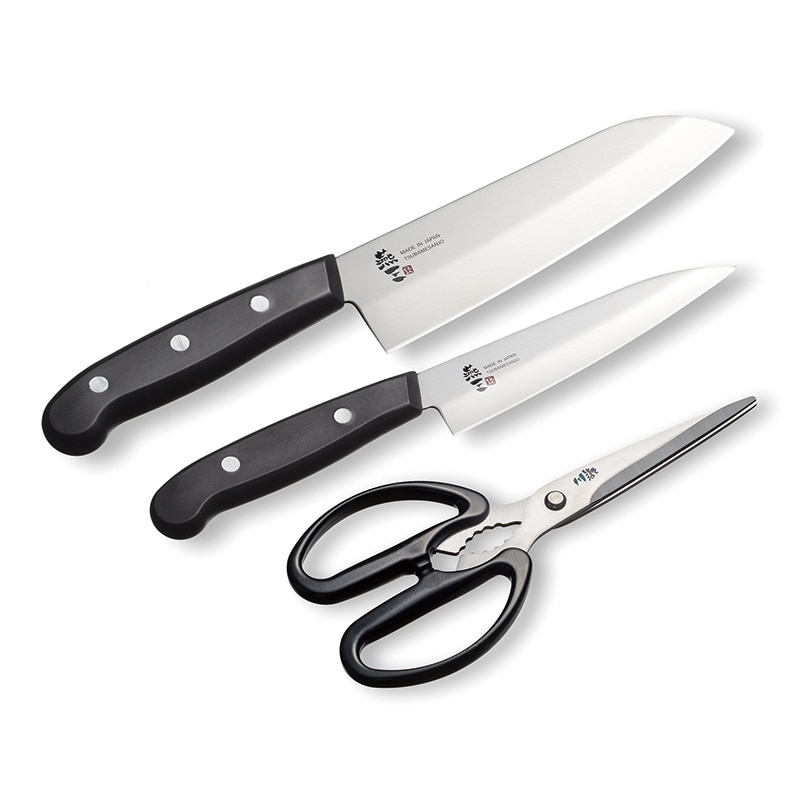 和平フレイズ 燕三 ステンレス包丁・キッチンハサミ 3点セットA EM-070 1セット（ご注文単位1セット）【直送品】