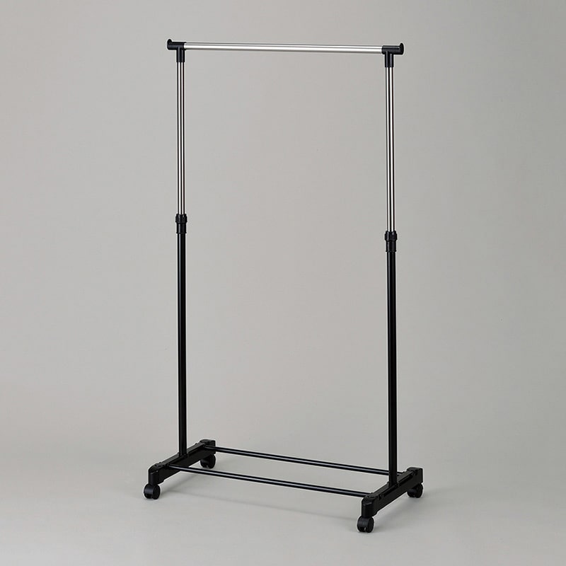 和平フレイズ マイラック 室内用シンプルカラーハンガー 黒 MM-9637 1個（ご注文単位1個）【直送品】