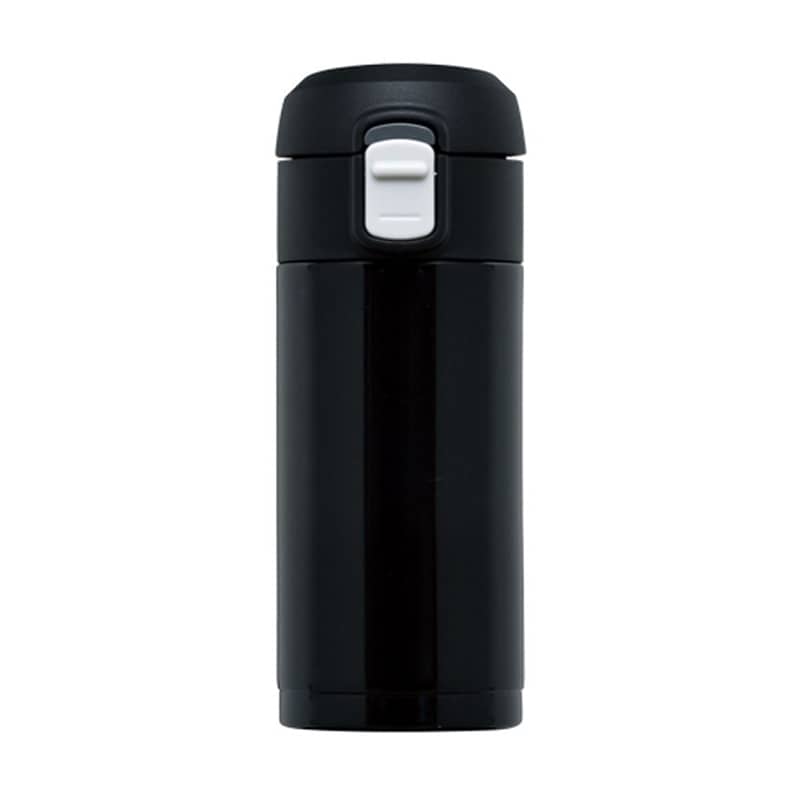 和平フレイズ オミット ワンタッチ栓 スリム マグボトル 200ml ブラック RH-1508 1個（ご注文単位1個）【直送品】