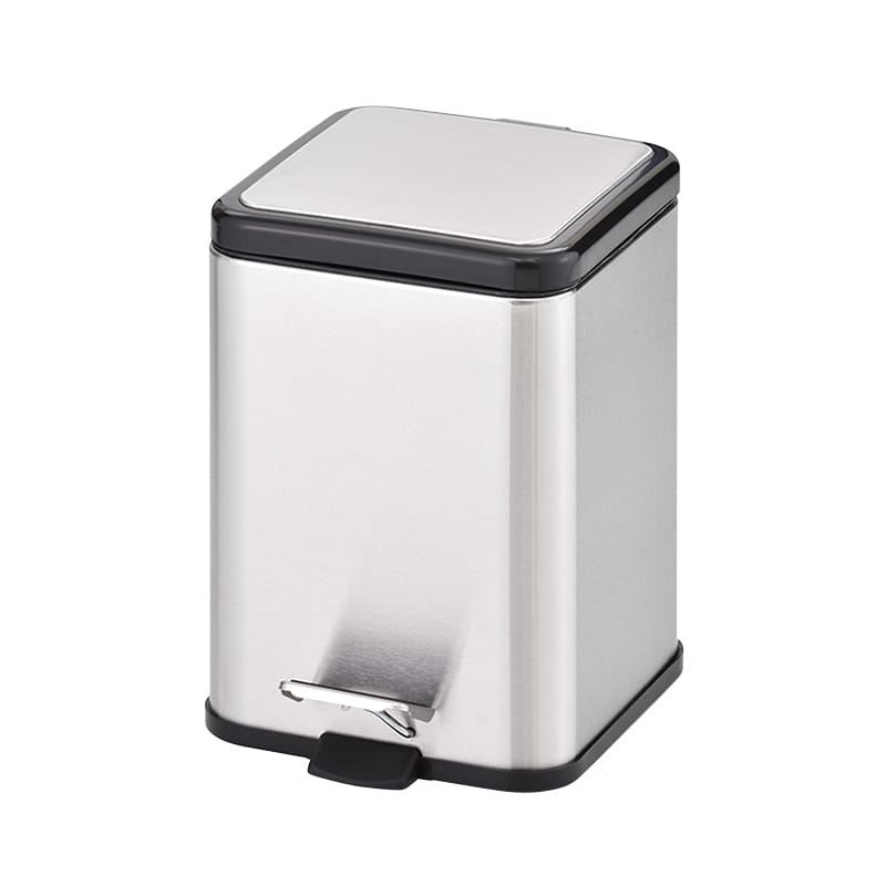 和平フレイズ マイトラッシュ2 ステンレス角型ペダルペール 6L MJ-0669 1個（ご注文単位1個）【直送品】