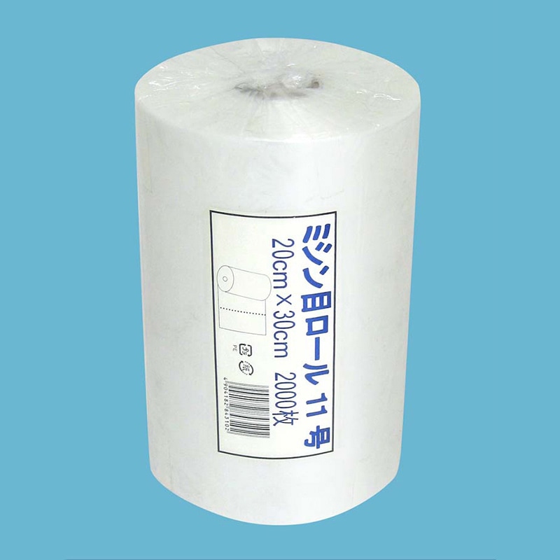 ニッコー ミシン目ロール ポリ袋 11号 RP-11 2000枚/本（ご注文単位6本）【直送品】