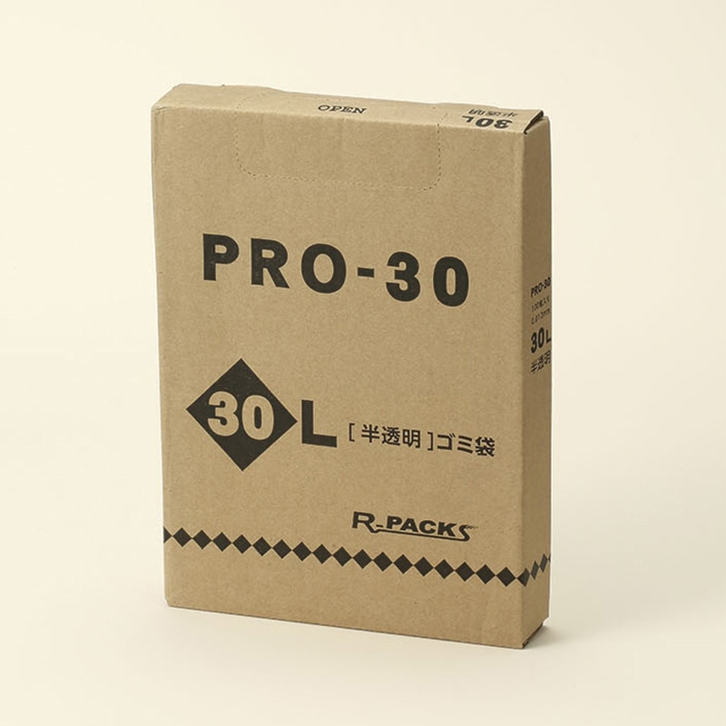 アルフォーインターナショナル 業務用ポリ袋 PRO-30 BOX 30L 半透明 100枚 1冊（ご注文単位5冊）【直送品】