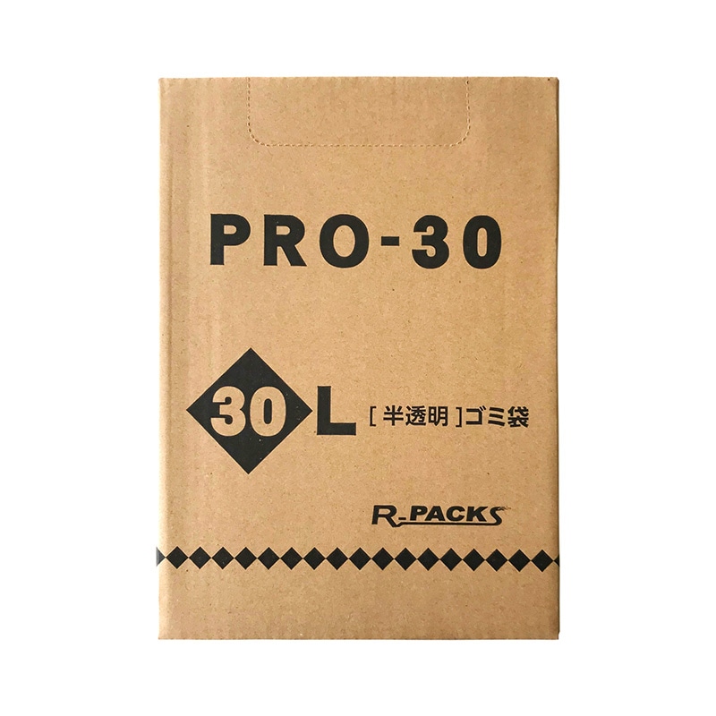 アルフォーインターナショナル 業務用ポリ袋 PRO-30 BOX 30L 半透明 100枚 1冊（ご注文単位5冊）【直送品】