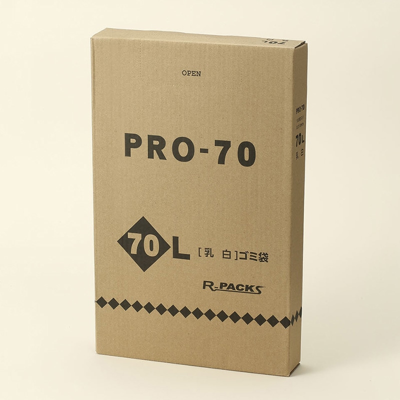 アルフォーインターナショナル 業務用ポリ袋 PRO-70 BOX 70L 乳白 100枚 1冊（ご注文単位5冊）【直送品】