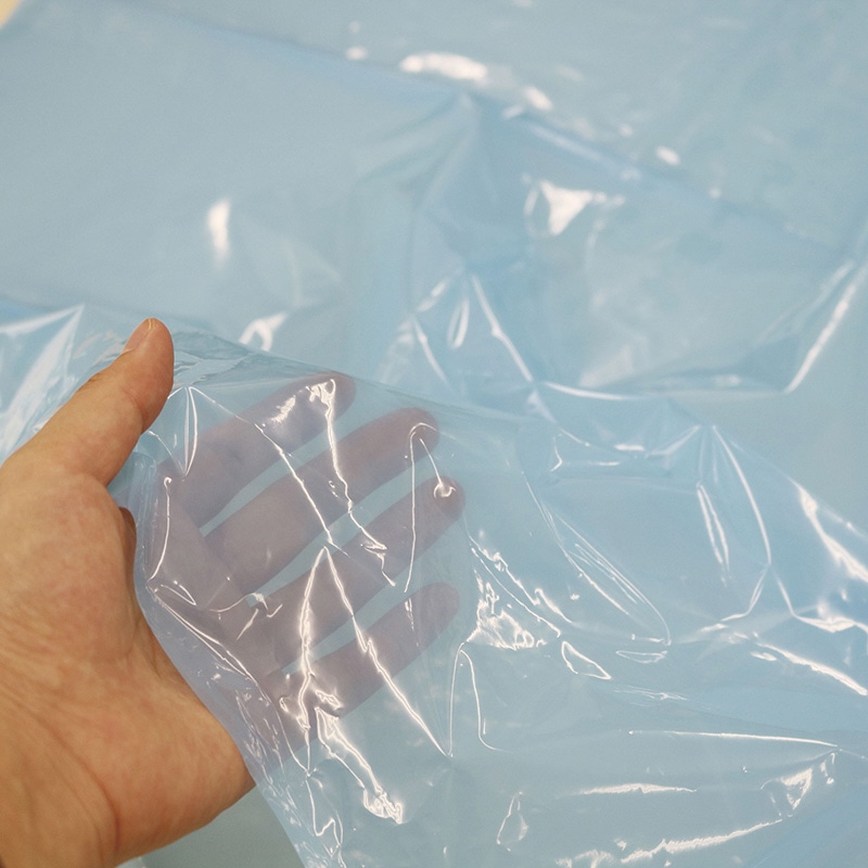 アルフォーインターナショナル 業務用ポリ袋 45L 青 10枚 1冊(ご注文単位50冊)【直送品】