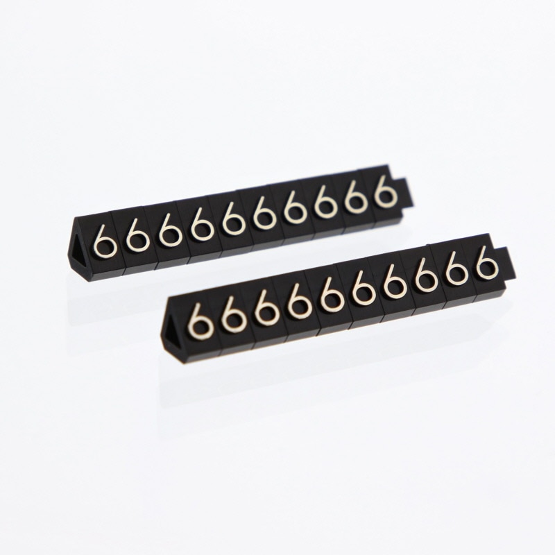 友屋 プライスキューブ M 金 単品「6」 07106GD6 1袋(ご注文単位1袋)【直送品】