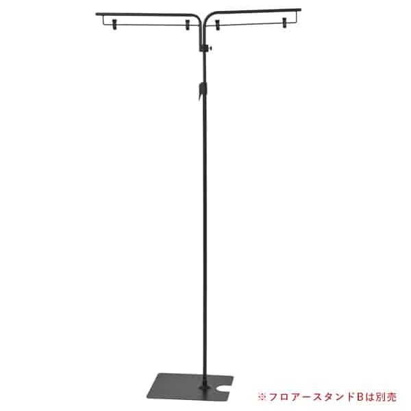 友屋 フロアースタンドB オプションジョイントパーツ ブラック 20724*** 1個(ご注文単位1個)【直送品】