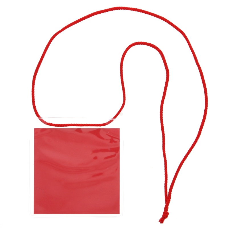 友屋 名札　イベントパス レッド 30075 1枚（ご注文単位1枚）【直送品】