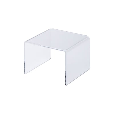 友屋 コの字展示台 透明 小小 30635＊＊＊ 1個（ご注文単位1個）【直送品】
