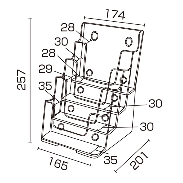 友屋 カタログケース A5　4段　T779 59166 1個（ご注文単位1個）【直送品】