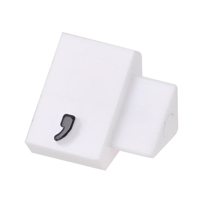 友屋 ニュープライスキューブ 補充用単品 L用 白／黒文字 「，」 20粒 07105BKC 1袋（ご注文単位2袋）【直送品】