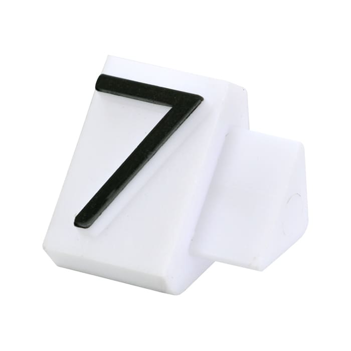 友屋 ニュープライスキューブ 補充用単品 L用 白／黒文字 「7」 20粒 07105BK7 1袋（ご注文単位2袋）【直送品】