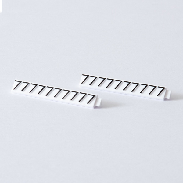 友屋 ニュープライスキューブ 補充用単品 L用 白／黒文字 「7」 20粒 07105BK7 1袋（ご注文単位2袋）【直送品】