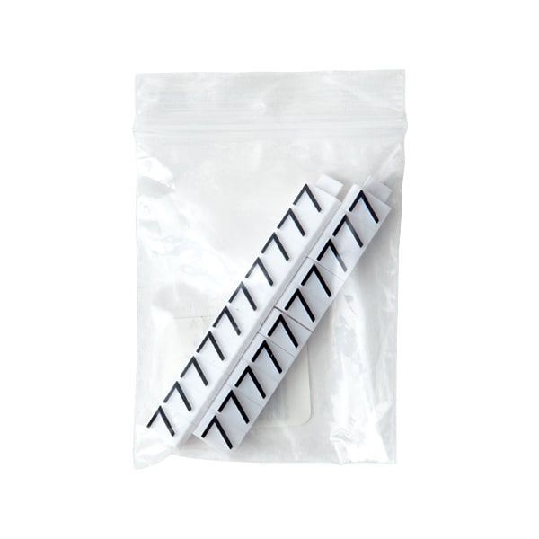 友屋 ニュープライスキューブ 補充用単品 L用 白／黒文字 「7」 20粒 07105BK7 1袋（ご注文単位2袋）【直送品】