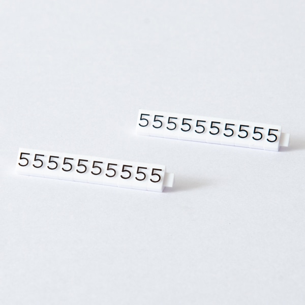 友屋 ニュープライスキューブ 補充用単品 M用 白／黒文字 「5」 20粒 07106BK5 1袋（ご注文単位2袋）【直送品】