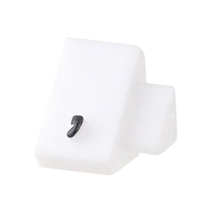 友屋 ニュープライスキューブ 補充用単品 S用 白／黒文字 「，」 20粒 07107BKC 1パック（ご注文単位2パック）【直送品】