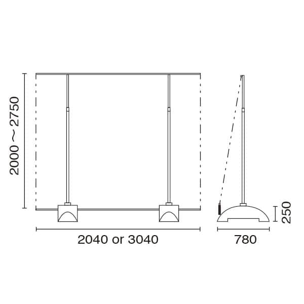 友屋 アルファバナー ダブル両面 52877-2＊ 1台（ご注文単位1台）【直送品】