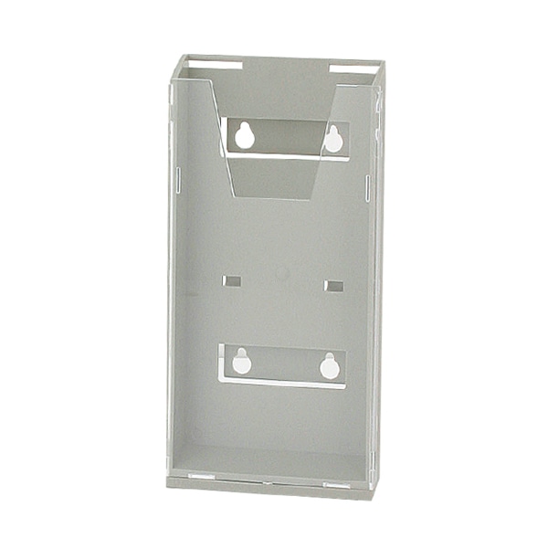 友屋 リーフレットラック A4 三ッ折 グレー A-CR430 1個（ご注文単位2個）【直送品】