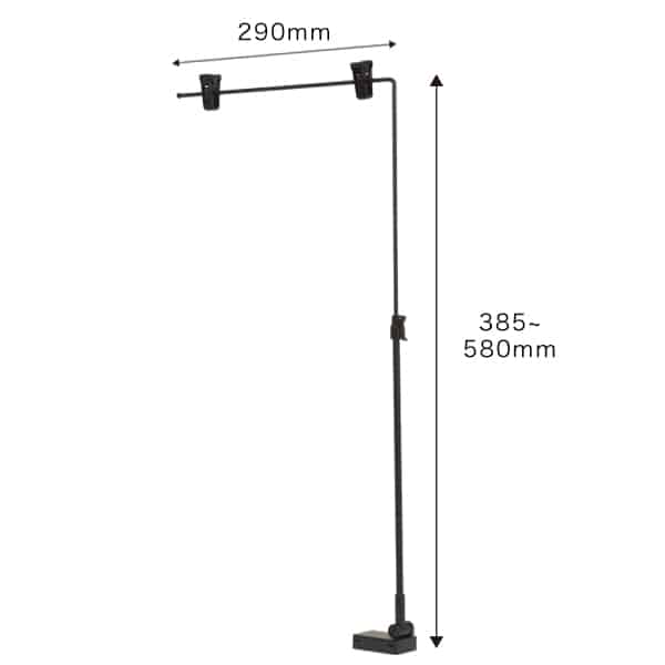 友屋 スライドマグネットPOP L型 ブラック 40733BLK 1本（ご注文単位1本）【直送品】