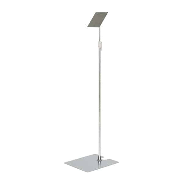 友屋 発泡貼り込み式 フロアースタンド L クローム 58986 1台（ご注文単位1台）【直送品】