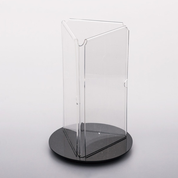 友屋 ターンメニュースタンド 三面 A4三つ折 58972-1 1個（ご注文単位1個）【直送品】