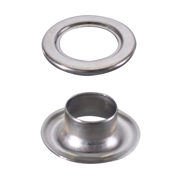 友屋 ハトメ 真鍮アイレット シルバー 100個入 φ10 58445N25 1パック（ご注文単位2パック）【直送品】