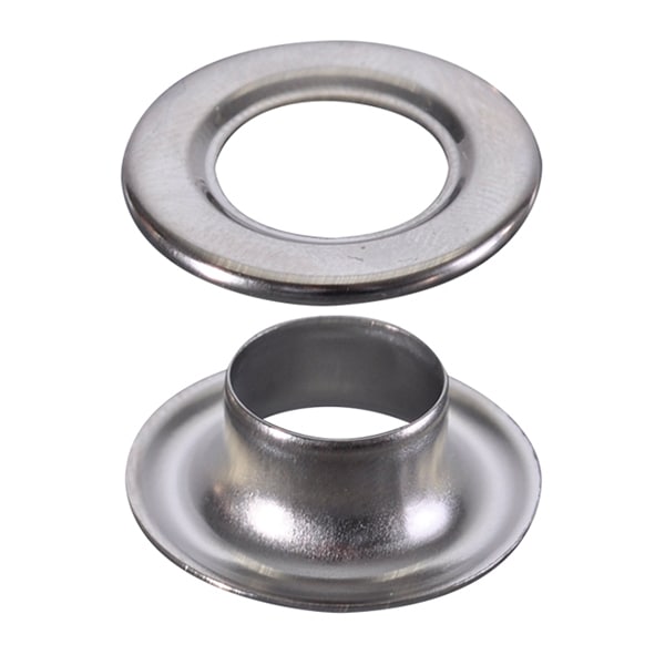 友屋 ハトメ 真鍮アイレット シルバー 100個入 φ12 56810N28 1パック（ご注文単位1パック）【直送品】