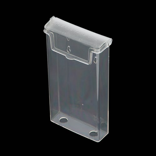 友屋 アウトドアパンフレットホルダー フタ付 A4三つ折 58000-3 1個（ご注文単位2個）【直送品】