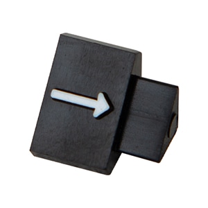 友屋 ニュープライスキューブ 補充用単品 L用 黒／白文字 矢印 20粒 07105WHA 1袋（ご注文単位2袋）【直送品】