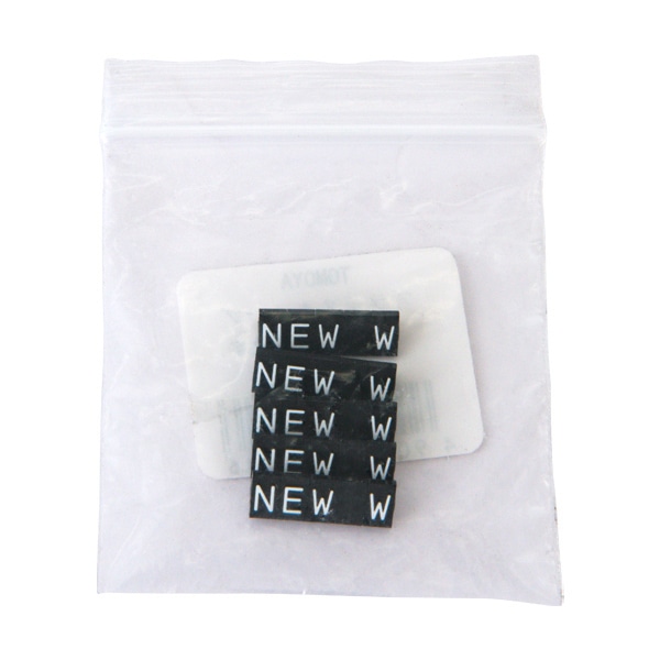 友屋 ニュープライスキューブ 補充用単品 S用 黒／白文字 NEW 5セット 07107WHN 1パック（ご注文単位2パック）【直送品】