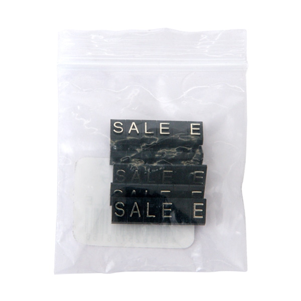 友屋 ニュープライスキューブ 補充用単品 M用 黒／金文字 SALE 5セット 07106GDS 1パック（ご注文単位2パック）【直送品】
