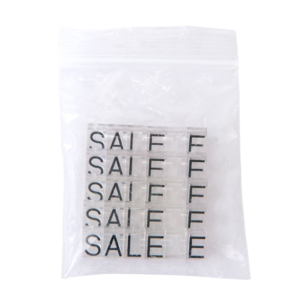 友屋 ニュープライスキューブ 補充用単品 L用 透明／黒文字 SALE 5セット 07105CLS 1パック（ご注文単位2パック）【直送品】