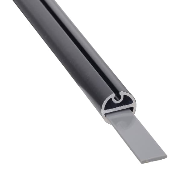 友屋 バナーパイプ アルミH型パイプ φ16mm W920 ブラック 60176BLK 1本（ご注文単位2本）【直送品】