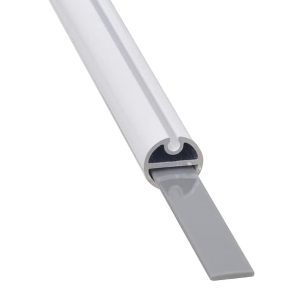 友屋 バナーパイプ アルミH型パイプ φ16mm W1220 ホワイト 60177WHT 1本（ご注文単位2本）【直送品】